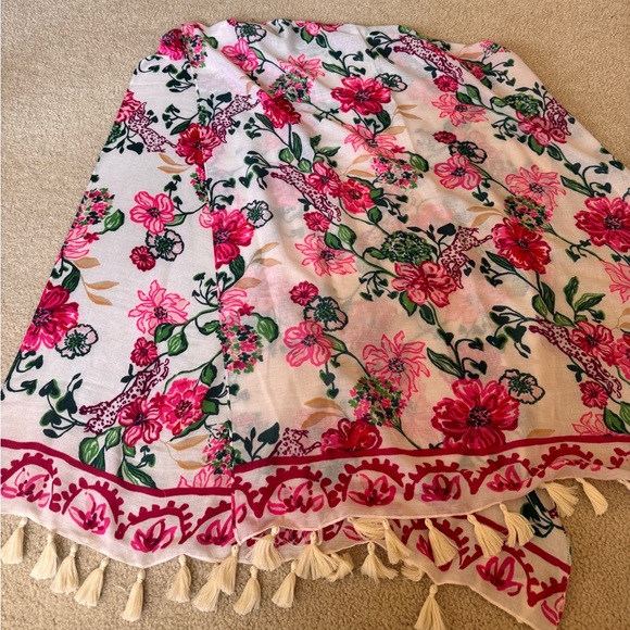 Lilly Pulitzer Pink Resort Scarf in Coconut Safari Sanctuary
